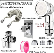 Sink Faucet Attachment Set,9.8Ft Hose,G1/2/M22/M24 Adapters,Faucet Not Included