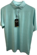 Callaway Opti-Dri Golf Polo Shirt Mens S Seafoam UPF 15 NEW Aruba Blue