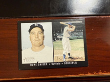 2003 Bowman Heritage 179 duke snider double image black border scarce