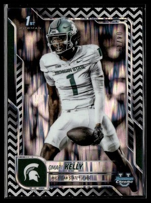 2025 Bowman U Chrome Black & White Stealth Omari Kelly /48 #38