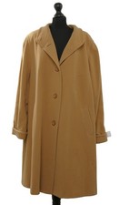 Ladies Wool Overcoat Coat 50 Beige Plain Long Single Breasted Wool Fabric With Cashmere