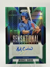 2025 Panini Prizm - Michael Carico #SS-MC Sensational Signatures Green Auto SP