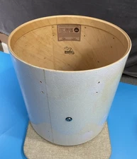 DW Collectors Series Maple 14x14 Floor Tom Drum Shell White Glass