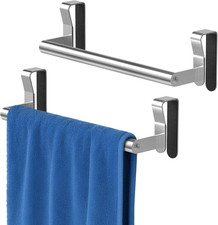 Over Cabinet Towel Holder, Stainless Steel Over The Cabinet Towel Rack for Kitch
