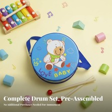 Doppelseitige Prozessionstrommel pädagogisches Kleinkind Handtrommel für Heimspiel