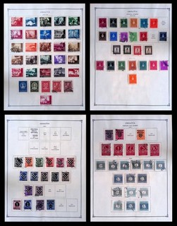 1941 1945 Croatia NDH Collection of Stamps Used