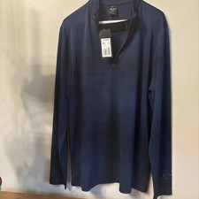 oakley hydrolix polo shirt NWT Contender Half zip Dark Blue Size M