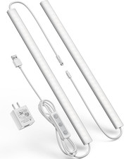 "Plug-In under Cabinet Lighting, Dimmable Counter Lights for Kitchen, 2Pcs 12 ..