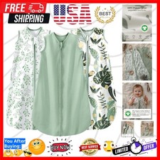 Baby Sleep Sack 6-12 Wearable Blanket for Babies 100 Organic Cotton 2-Way Z...