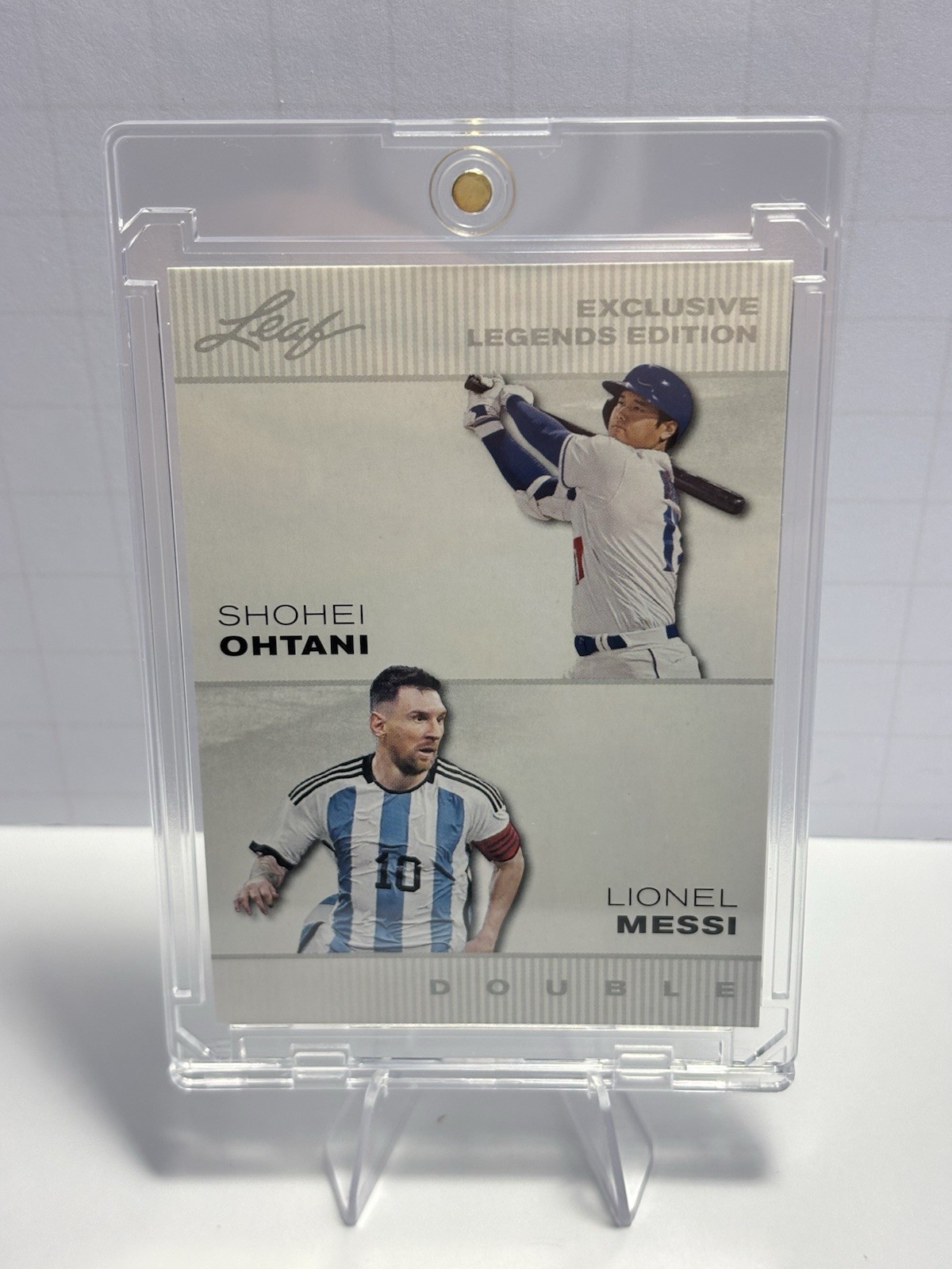 Lionel Messi / Shohei Ohtani (15) 2023 "Special Release" Legends Soccer Cards view 2