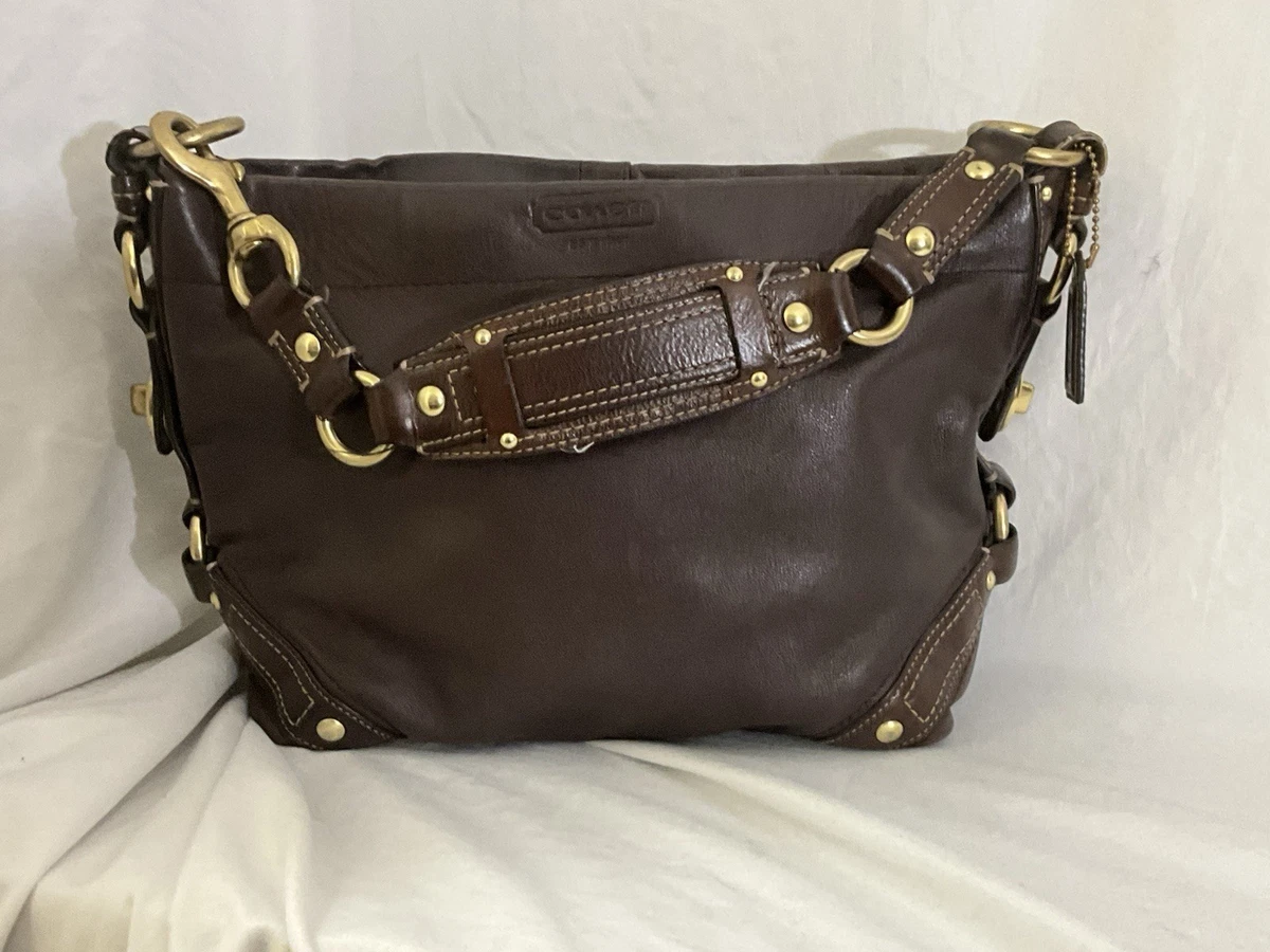 Coach Carly Leather Exterior Shoulder Bag Bags & Handbags for