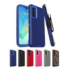 For Motorola Moto G Play 2026 Defender Armor Rugged Belt Clip Holster Cover Case