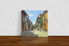 Claude Monet "Le Rue de La Bavolle at Honfleur" Canvas Print Wall Art Home Decor