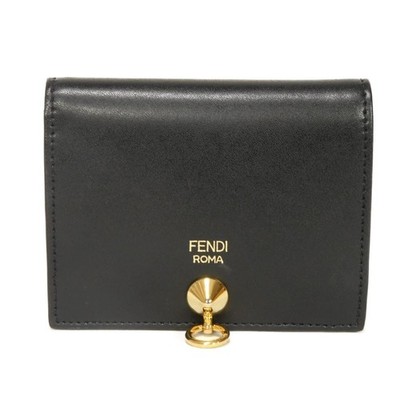 FENDI By the Way Small Wallet 8M0387 SME F0KUR wallet Studded gold coin pu...