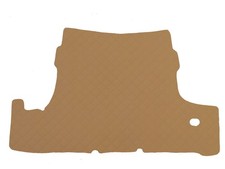 Dunkelbeige Gestepptes Öko Leder Kofferraumteppich für Trabant 1,1 TRAMP Cabrio