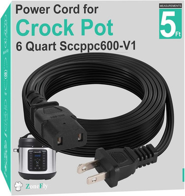 Original Power Cord Compatible with Crock-Pot Express 6 Quart Crock-Pot Express