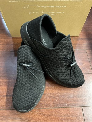 Mens 10.5 Columbia Wildone Moc Slip On Sneakers Black Shoe Loafer Water New