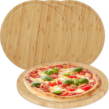Piatto per Pizza Rotondo, Set Da 4 Taglieri Antipasti Formaggi, Ø 32 Cm, Vassoio