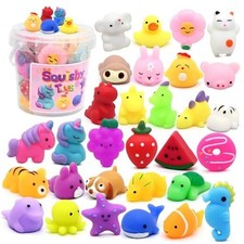 30 Pack Mochi Squishy Toys, Party Favors for Kids 4-8-12, Classroom 30PACK