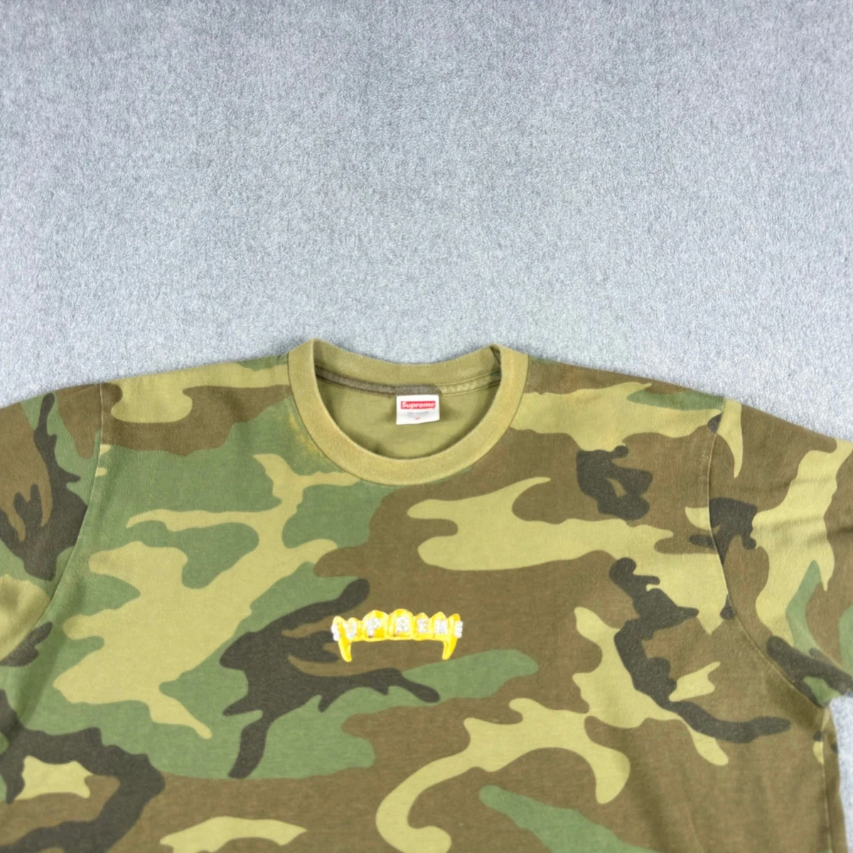 Supreme男式迷彩T恤| eBay