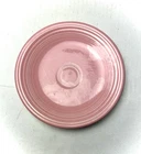 Vintage Fiestaware Rose 7 1/4 inch Classic Rim Salad Plates Homer Laughlin