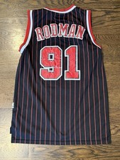 Adidas Dennis Rodman 91 Chicago Bulls Vintage Basketball Jersey Medium HWC