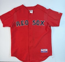 Boston Red Sox Majestic Medium Jersey MLB Authentic Red Button