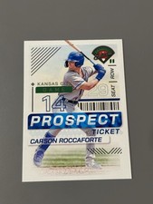 2024 Panini Prospect Edition Baseball Ticket #182 Carson Roccaforte, Kansas City