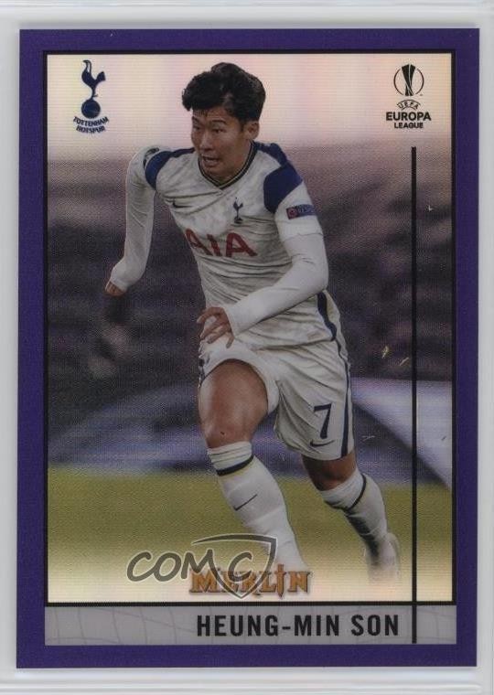 2020 Topps Merlin Collection Chrome UCL Purple Refractor /299 Heung-Min Son 0zg4