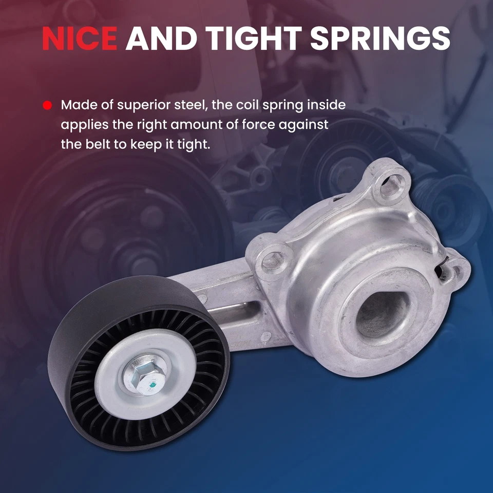 Belt Tensioner w/Pulley Fit Ford F-150 E-350 E-450 F-250 F-350 Super Duty 6.2L Foto 4 de 4