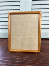 VTG Teak Wood Picture Photo Frame 8x10" Mid-Century Modern Rounded Corner Danish