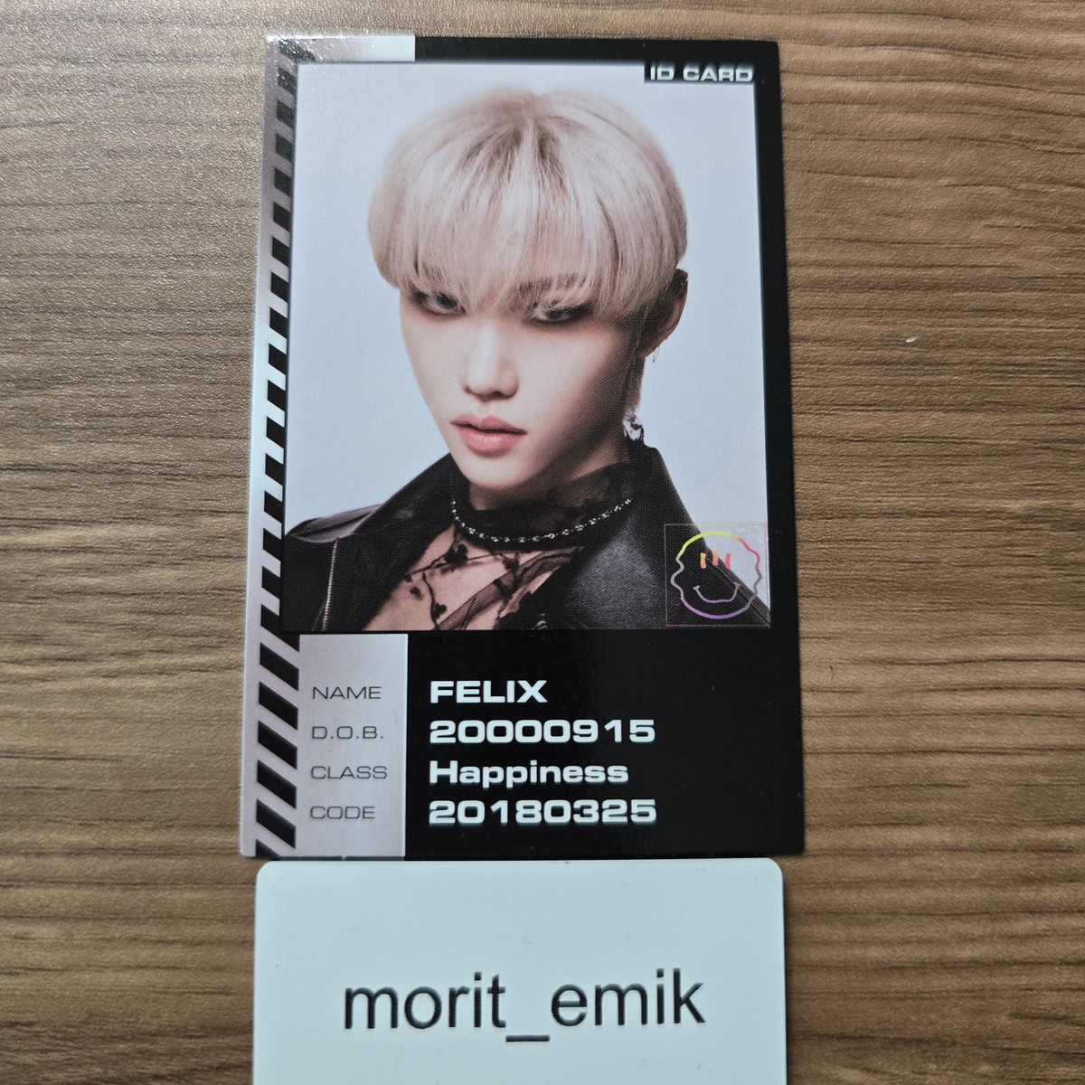 Straykids FC1期 フィリックス トレカ District9 サイン Stray Kids FELIX - ODDINARY ID - official Photo card Mini Album