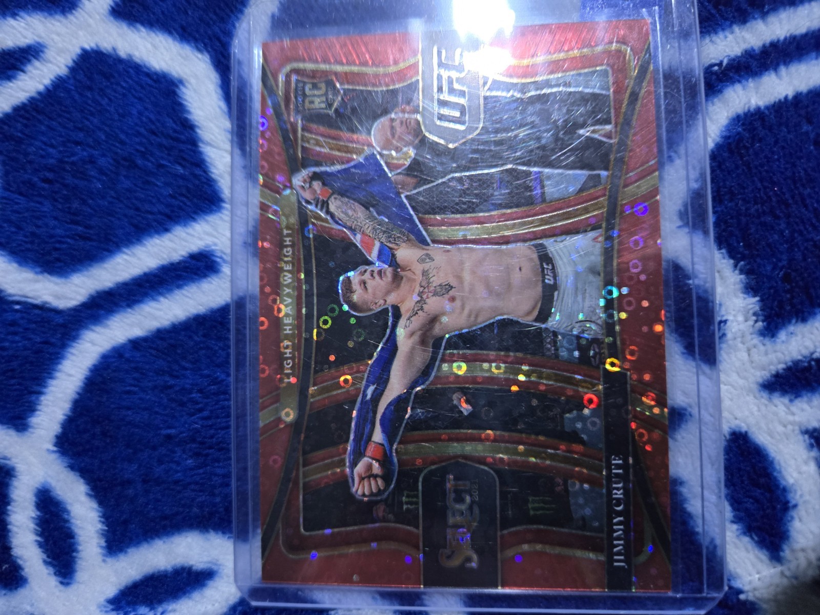 2021 Panini Select UFC - Premier Level Jimmy Crute #126 Tie-Dye Prizm /25 (RC)