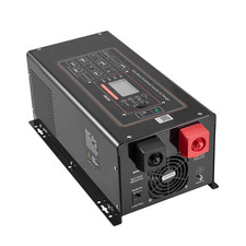 3000W Pure Sine Wave Inverter Charger, 12V DC to 120V AC with LCD Display Remo