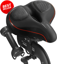 Oversized Bike Seat Cushion Wide Comfort Saddle Peloton Bike+ Road Exercise - US