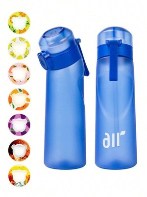 Sports Air Water Bottle, Flavor Pod, Clear Infuser Cup Straw, Portable Leakproop