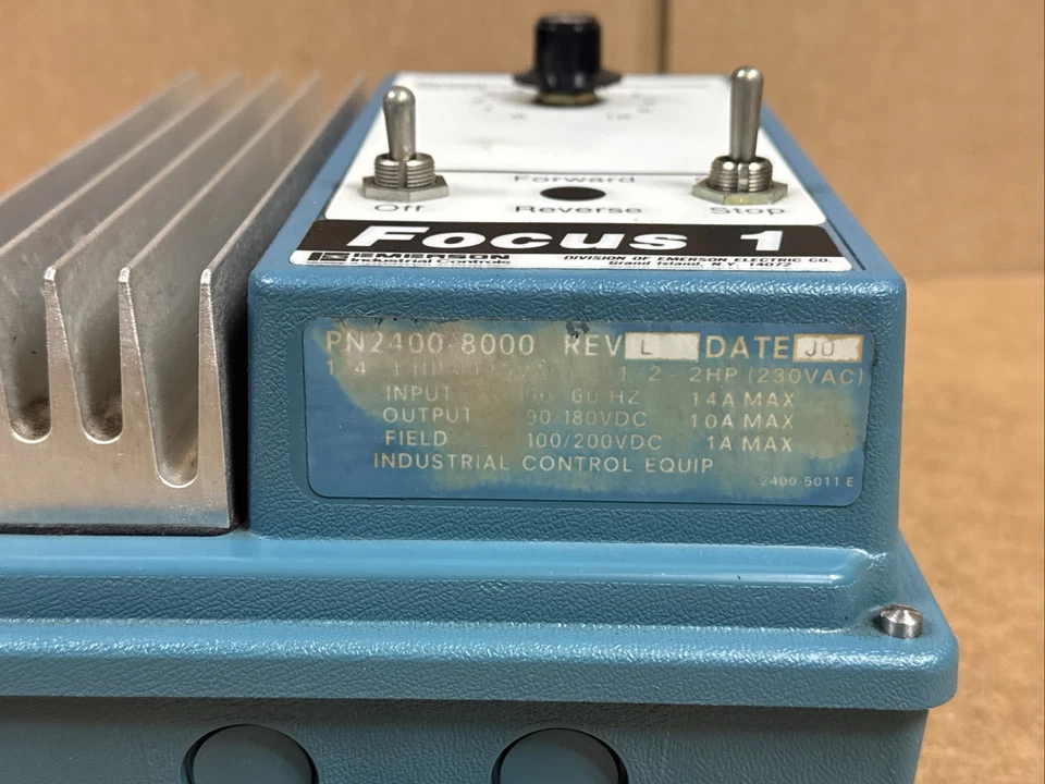 NEW EMERSON 2400-8000 Focus 1 DC Motor Speed Controller REV L 115/230V FAST SHIP - Image 2 of 4