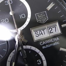 TAG HEUER Carrera Chronograph Day Date Caliber 16 CV201AG.BA0725 SS Used 7