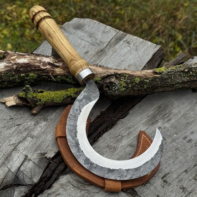 Hand Forged Small Sickle for Gardening. Harvesting Sickle.