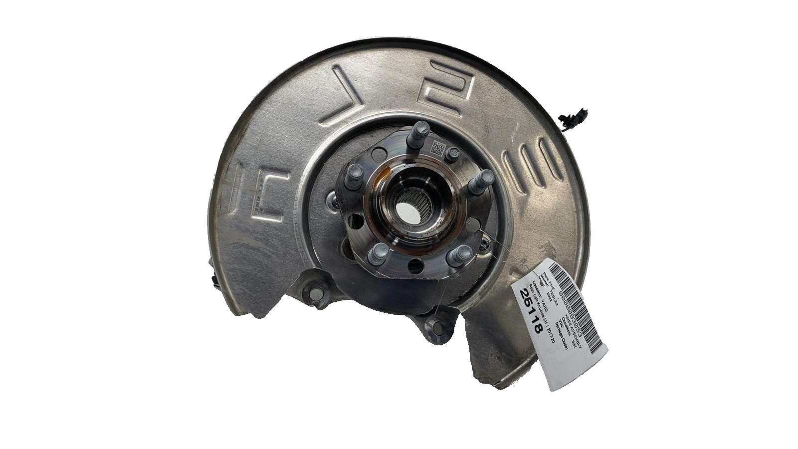 ⭕ 2017-2023 Model 3 Rear Left Suspension Knuckle Spindle w/ Shield 1044411-00-G