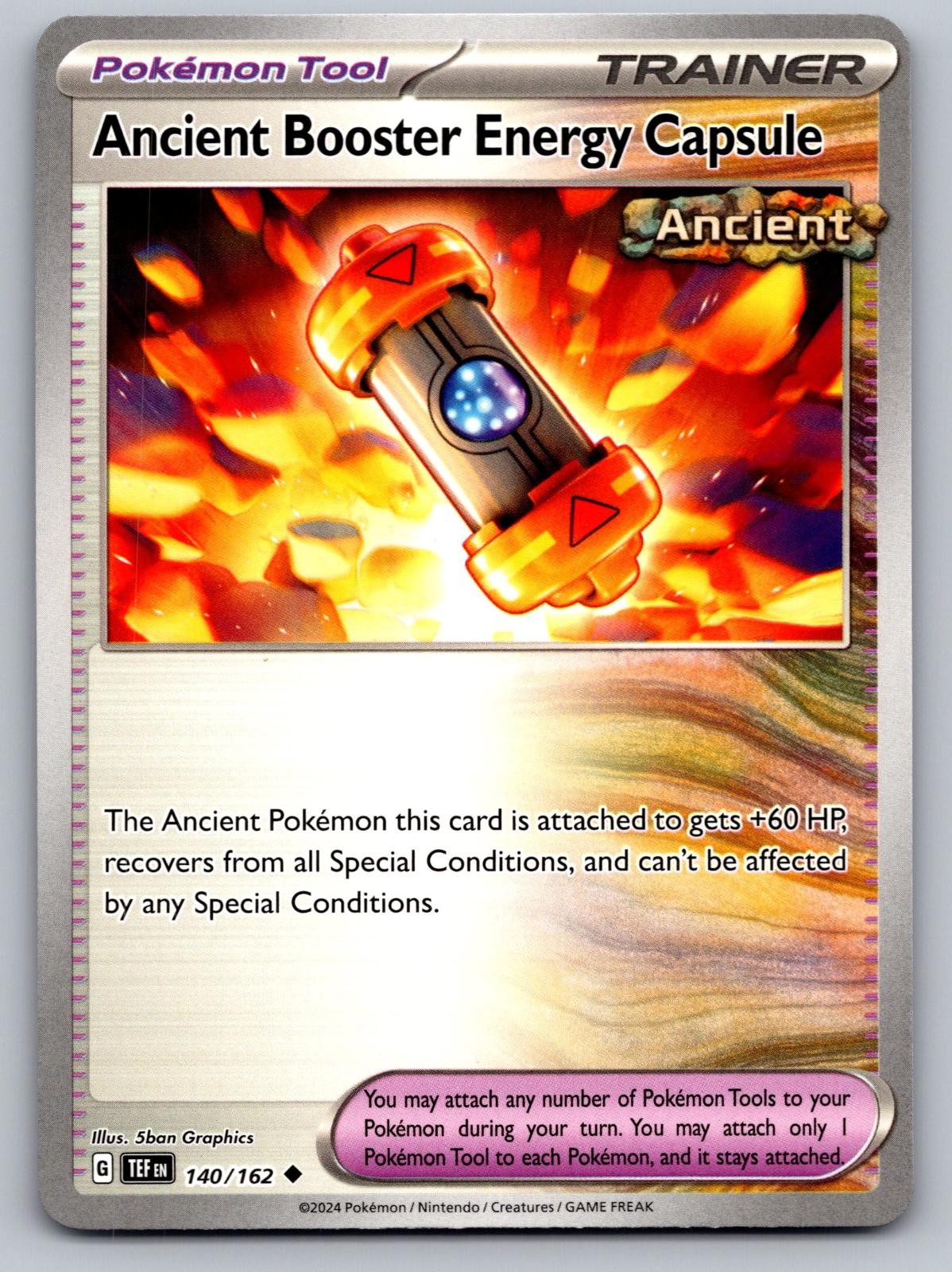 Ancient Booster Energy Capsule 140/162 Uncommon Temporal Forces Pokemon NM