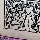 Bronx Express By David Bekker — 1937-1938 — Woodcut Print art On Vinyl Flooring — photo 7