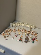 Vintage Christmas Miniature Ornaments Lot 24 Items Gingerbread Men Snowmen