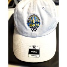 Chicago Sky Basketball Strapback Baseball Cap Hat Embroidered NEW Cotton White