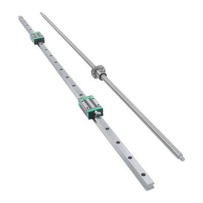 New 2PCS Linear Guide Rail HGR20-1200mm + SFU1605-1200mm Ballscrew w/ BF12 Kit