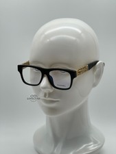 NIB CHANEL 3478 C.622 Transparent Black Gold Acetate Eyeglasses Demo Lenses