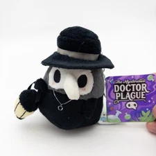 Micro Plague Doctor Squishable Clip Keychain 4 Inch Plush NEW Zipper Pull