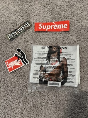 White Supreme Playboi Carti Photo Tee Shirt FW25 Size XL | eBay