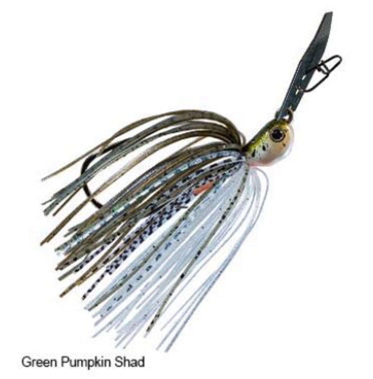 Zman Chatterbait Jackhammer Sinking Lure 1/2 Oz Green Pumpkin Shad (0591) - Image 2