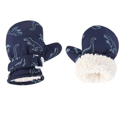 Fleece Lined Mittens for Baby Boys Girls,Baby Toddler 2-4 Years 1pair Navy